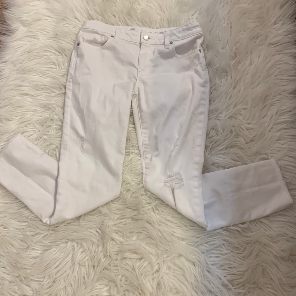 White ripped jeans from GAP